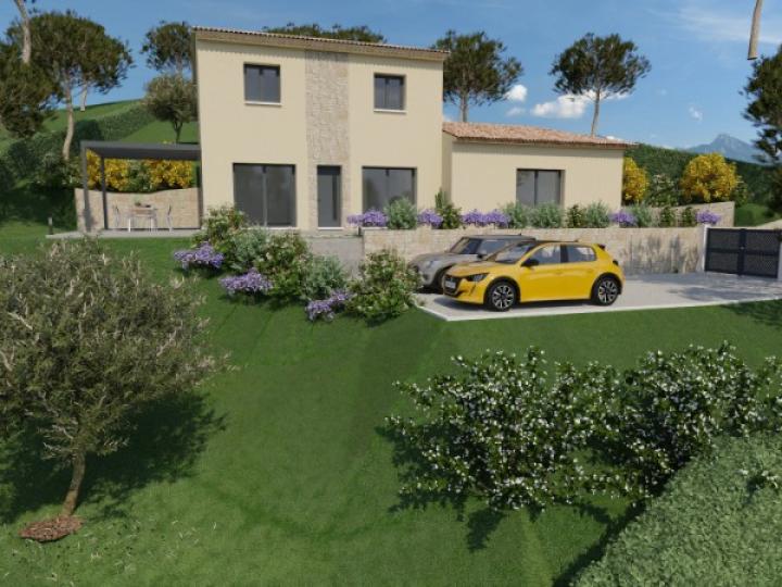 CARROS MAISON DE 110 M2  A ETAGE PARTIEL SUR UN TERRAIN DE 1200 M2