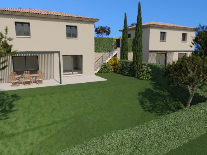 GATTIERES MAISON DE 100 M2 SUR UN TERRAIN DE 550 M2 VUE DEGAGEE