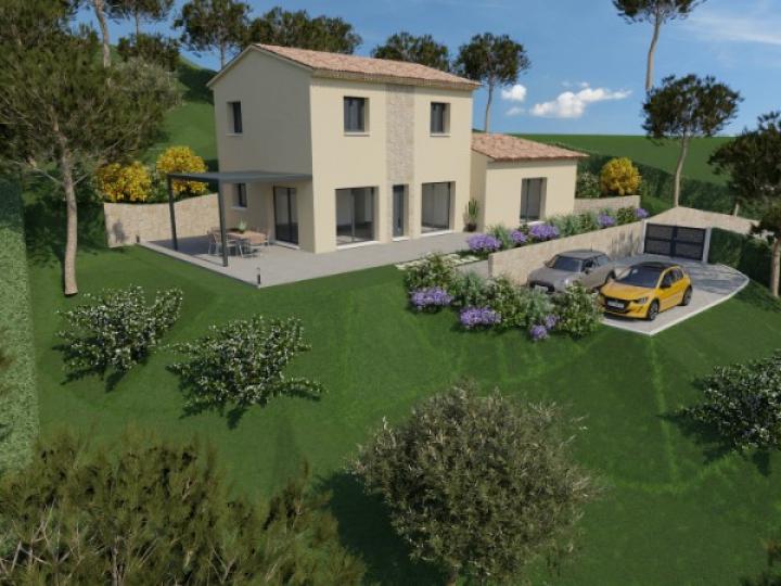 CARROS MAISON DE 110 M2  A ETAGE PARTIEL SUR UN TERRAIN DE 1200 M2